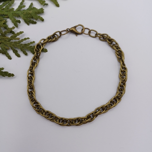 ✨️Bronze-Coloured Spiral Chain Necklace 🍀3 for $15 - - Picture 5 of 5